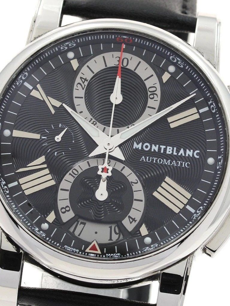 Montblanc 102377 Chronograph Black Dial Automatic Mens Watch900169